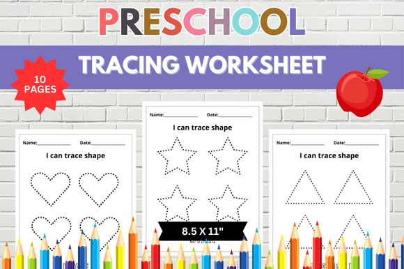 10 Tracing Shape Worksheet: Simple Lines, Big Design Potential