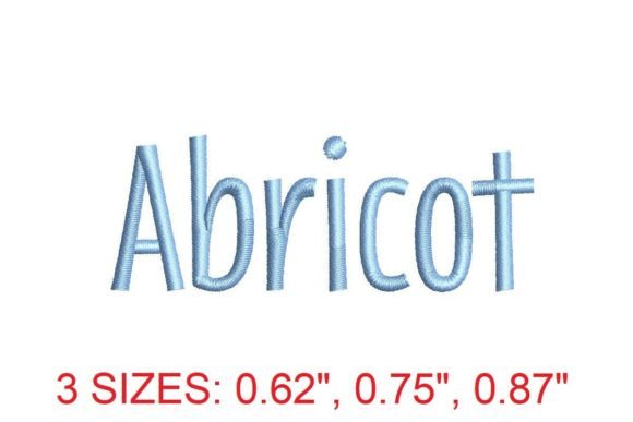 Abricot Embroidery Font: The Elegant Choice for Modern Makers