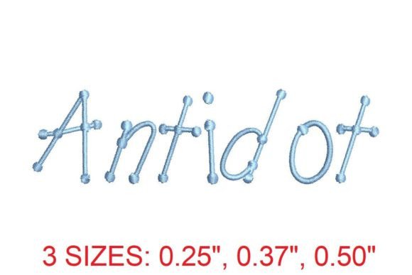 Antidot Font: Elevate Your Embroidery Projects