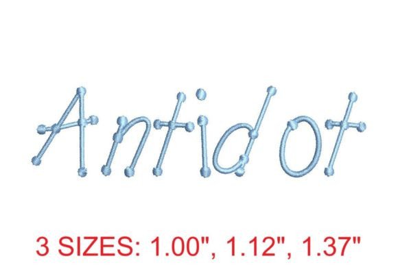 Antidot Regular: The Embroidery Font That Brings Your Designs to Life