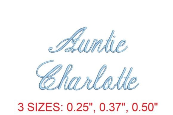 Auntie Charlotte Font: Your Key to Elegant Embroidery