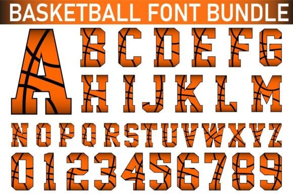 Basketball Alphabet SVG Bundle: The Ultimate Sport Font for Cricut & Silhouette