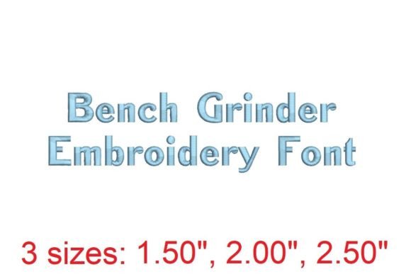 Bench Grinder Embroidery Font: A Bold Addition to Your Design Toolkit