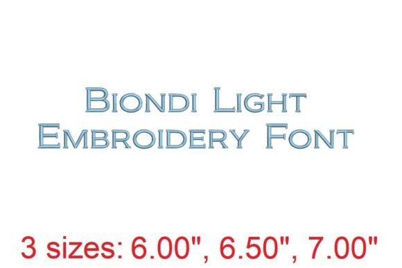 Biondi LT: The Embroidery Font That Elevates Your Craft