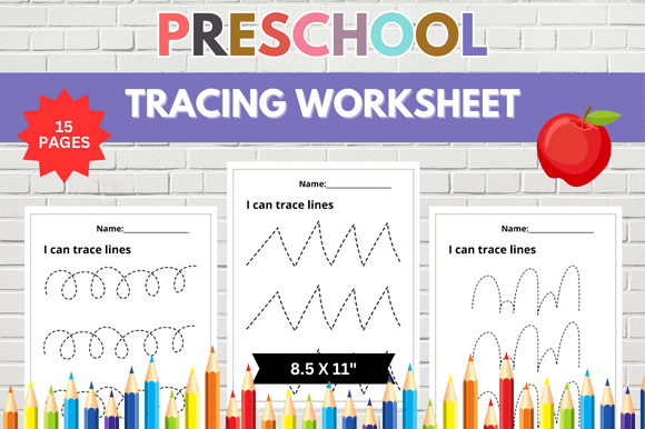 Building Blocks for Beginners: Mastering Tracing Line Worksheets
