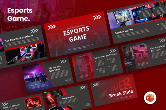 Dynamic Esports Game PowerPoint Template for Impactful Presentations