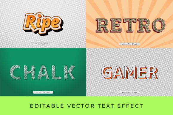 Editable Vector Text Effect Bundle: Stand Out with Style