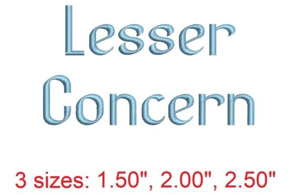 Lesser Concen Embroidery Font: A Designer's Guide to Elegant Stitching