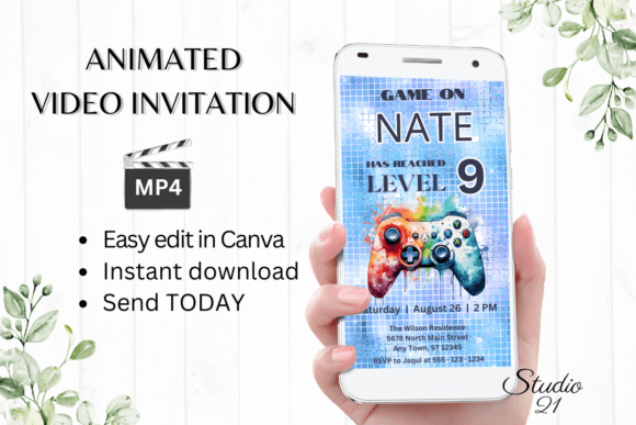 Level Up Your Party Invites: The Ultimate Video Game Template