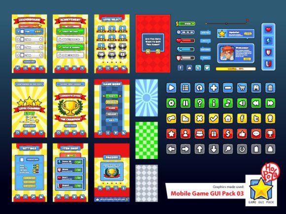 Mobile Game GUI Pack 03: A Complete UI Kit for Indie Developers