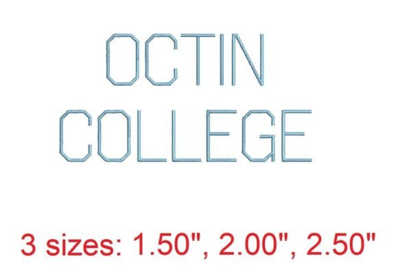 Octin College Light: A Sleek Font for Modern Embroidery