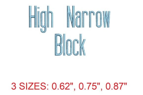 Refine Your Embroidery: The High Narrow Block Font
