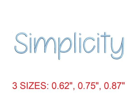 Refined Stitching: The Power of Simplicity Embroidery Font
