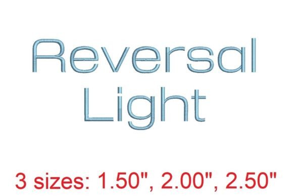 Reversal Light Embroidery Font: A Guide to Elegant Stitching