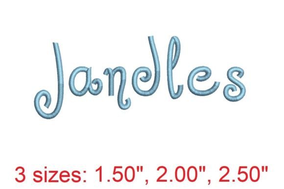 Stitching Sophistication: The Jandles Embroidery Font