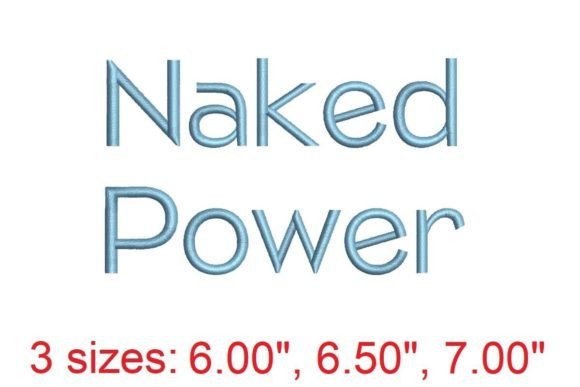 Stitching Your Identity: The Naked Power LT Embroidery Font