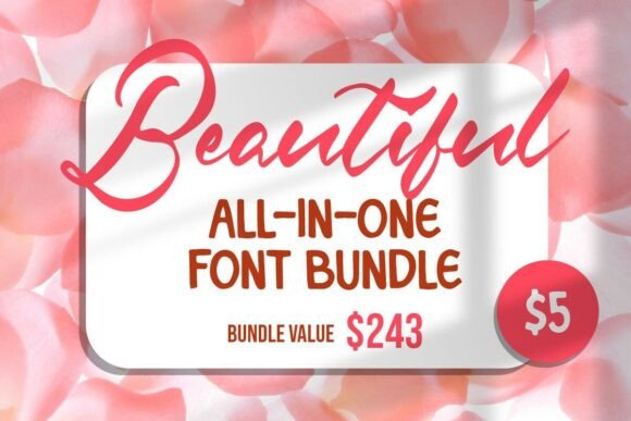 The All-in-One Font Bundle: 98 Premium Fonts for $5