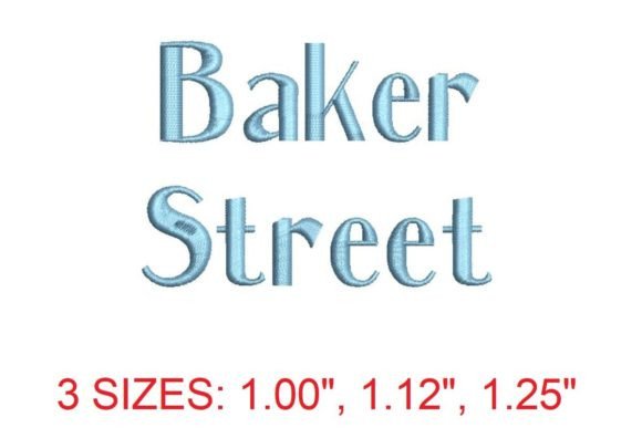 The Baker Street Embroidery Font: A Timeless Typeface for Your Projects