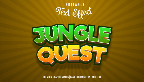 Unleash Adventure: Jungle Quest Editable Game Logo Style