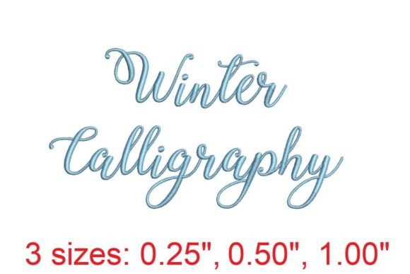 Winter Calligraphy: The Embroidery Font That Transforms Projects